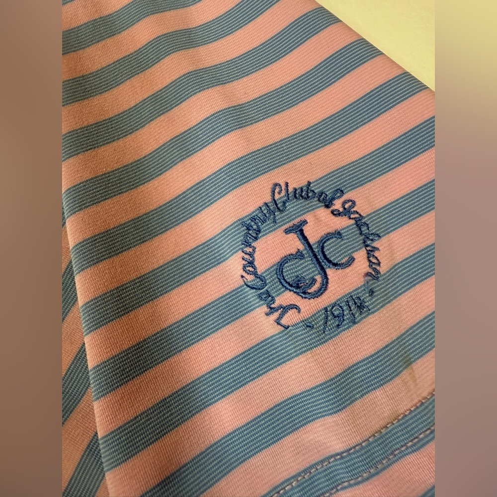 Turtleson Performance Stretch Polo Large Coral St… - image 3